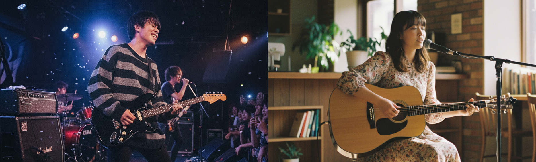 ギターコースのレッスン風景