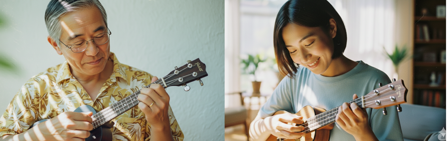 ウクレレーコースのレッスン風景